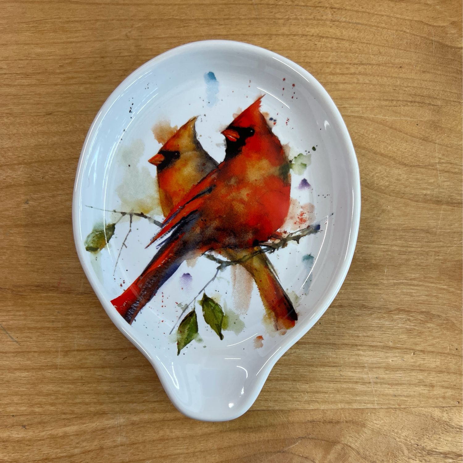 Cardinal Pair Spoon Rest Cardinal Pair Spoon Rest
