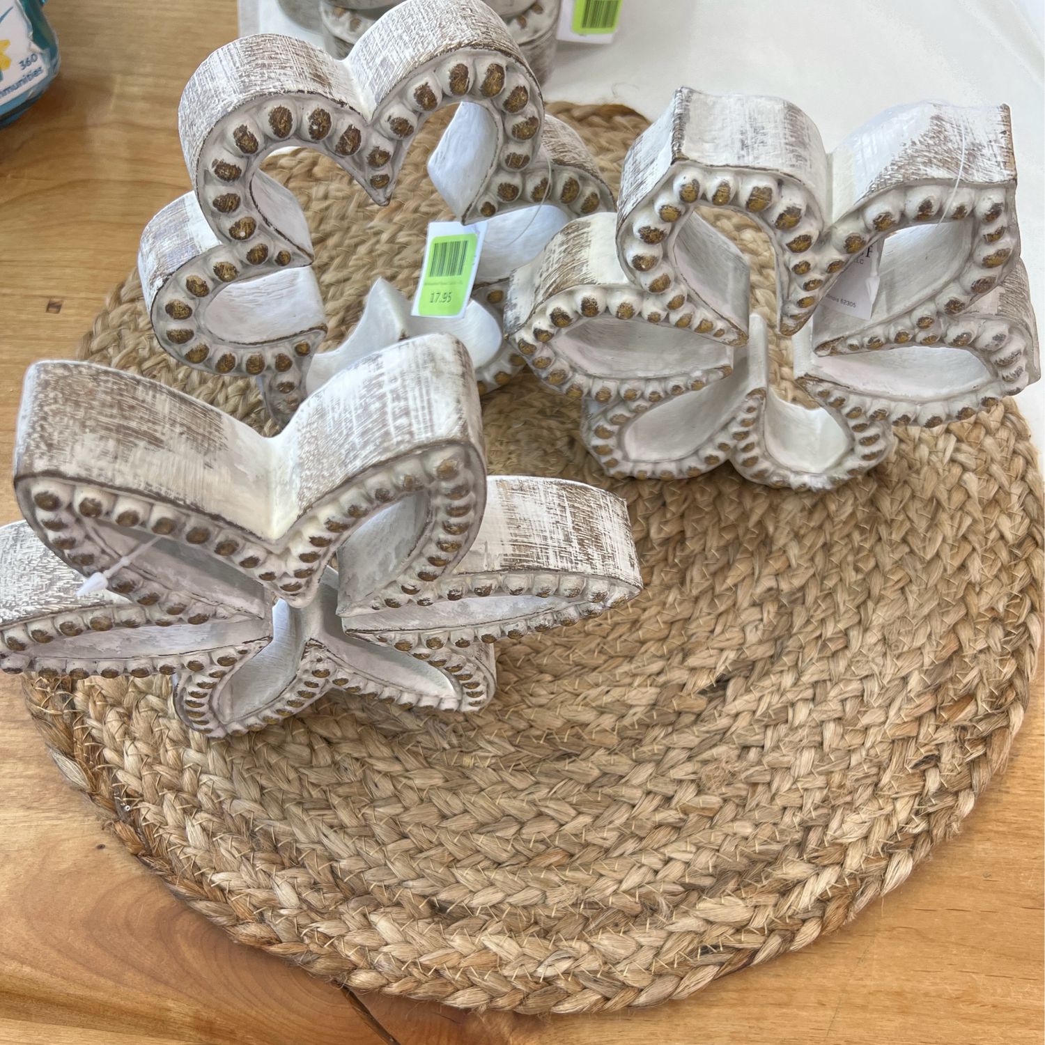 Whitewashed Flower Cutouts