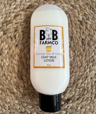 B &amp; B Farm Co 8oz Oatmeal Milk &amp; Honey Lotion