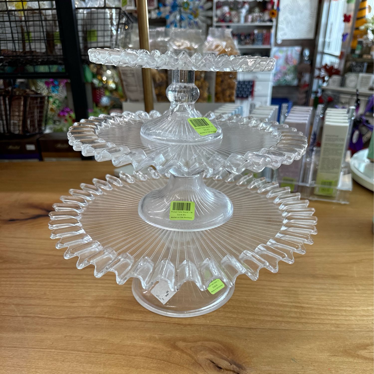 Fluted Cake Stand