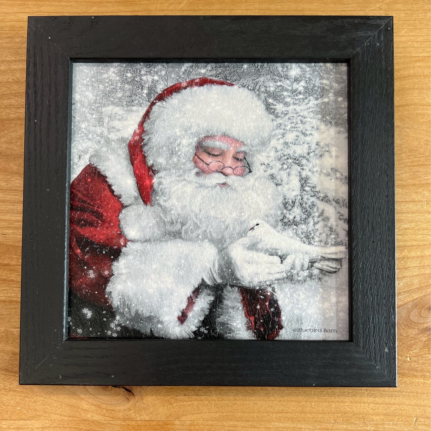 Santa&#39;s Little Friend Framed Print