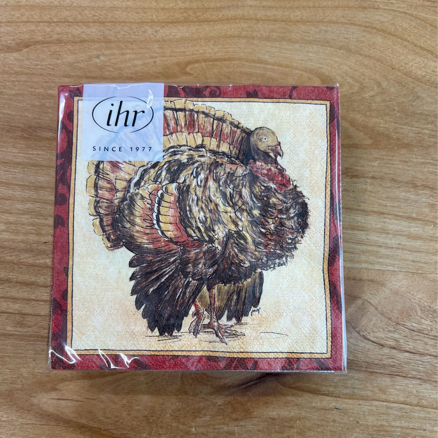 Painterly Turkey Cocktail Napkins