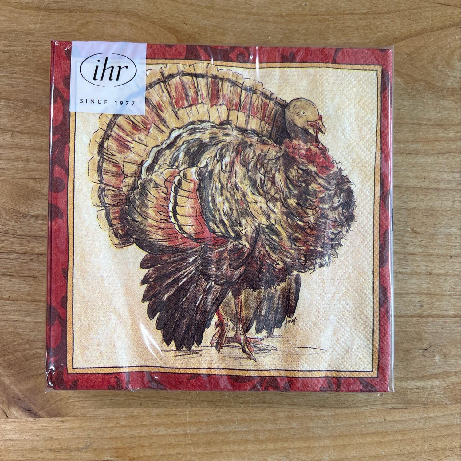 Painterly Turkey Luncheon Napkins Painterly Turkey Luncheon Napkins