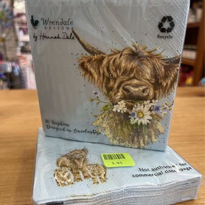 Highland Cow Cocktail Napkins