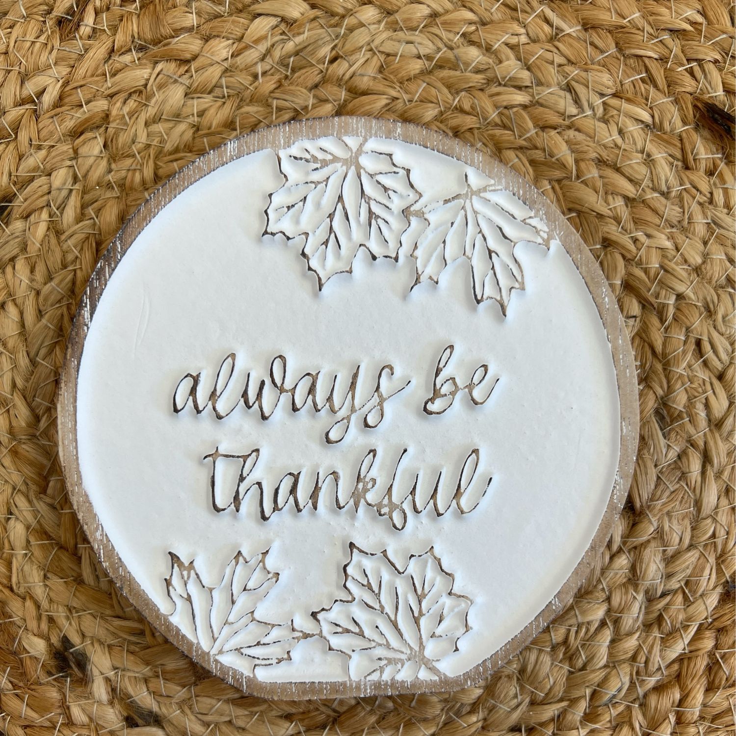 Thankful Carved Cutout