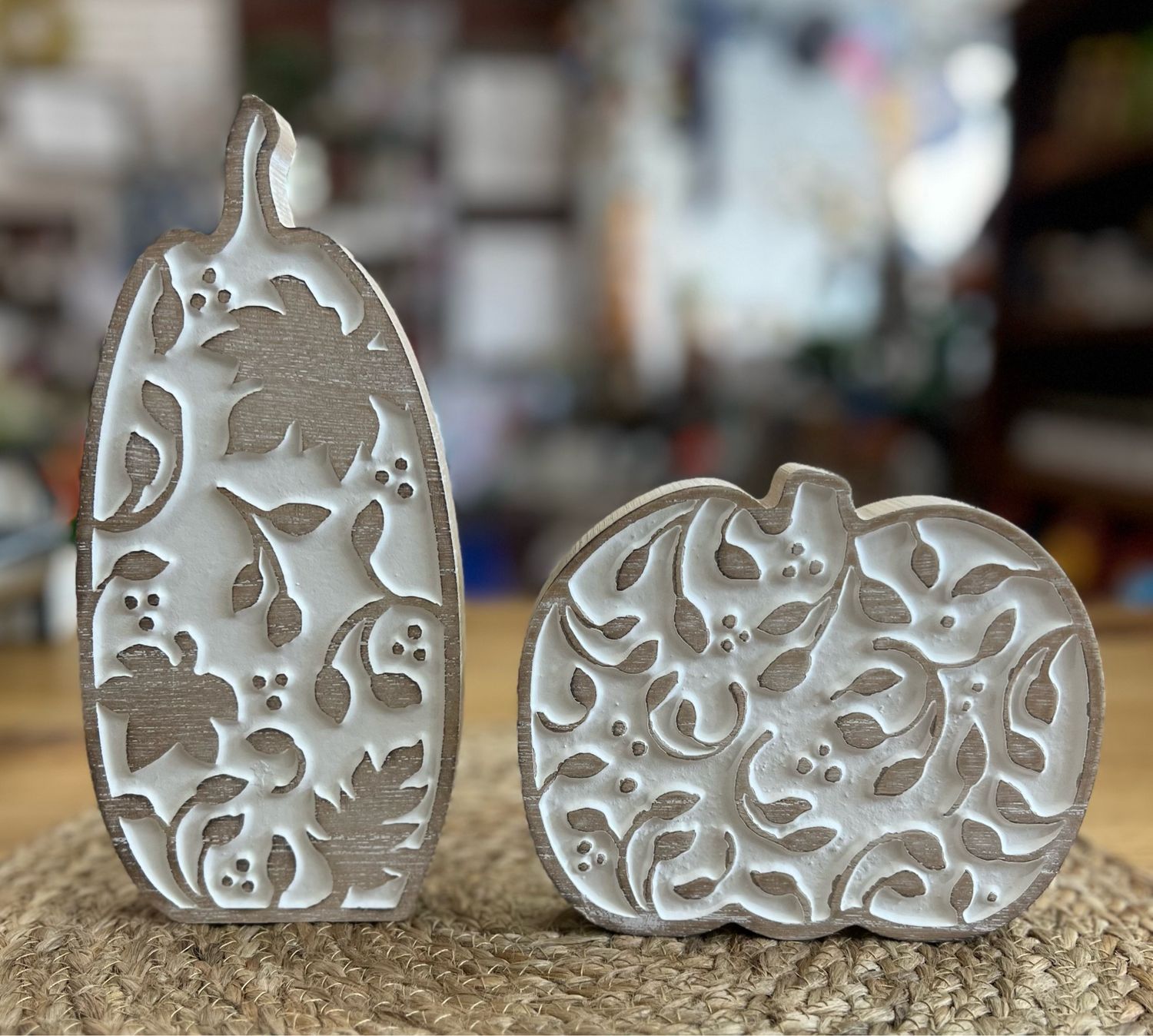 Patterned Carved Pumpkins Patterned Carved Pumpkins