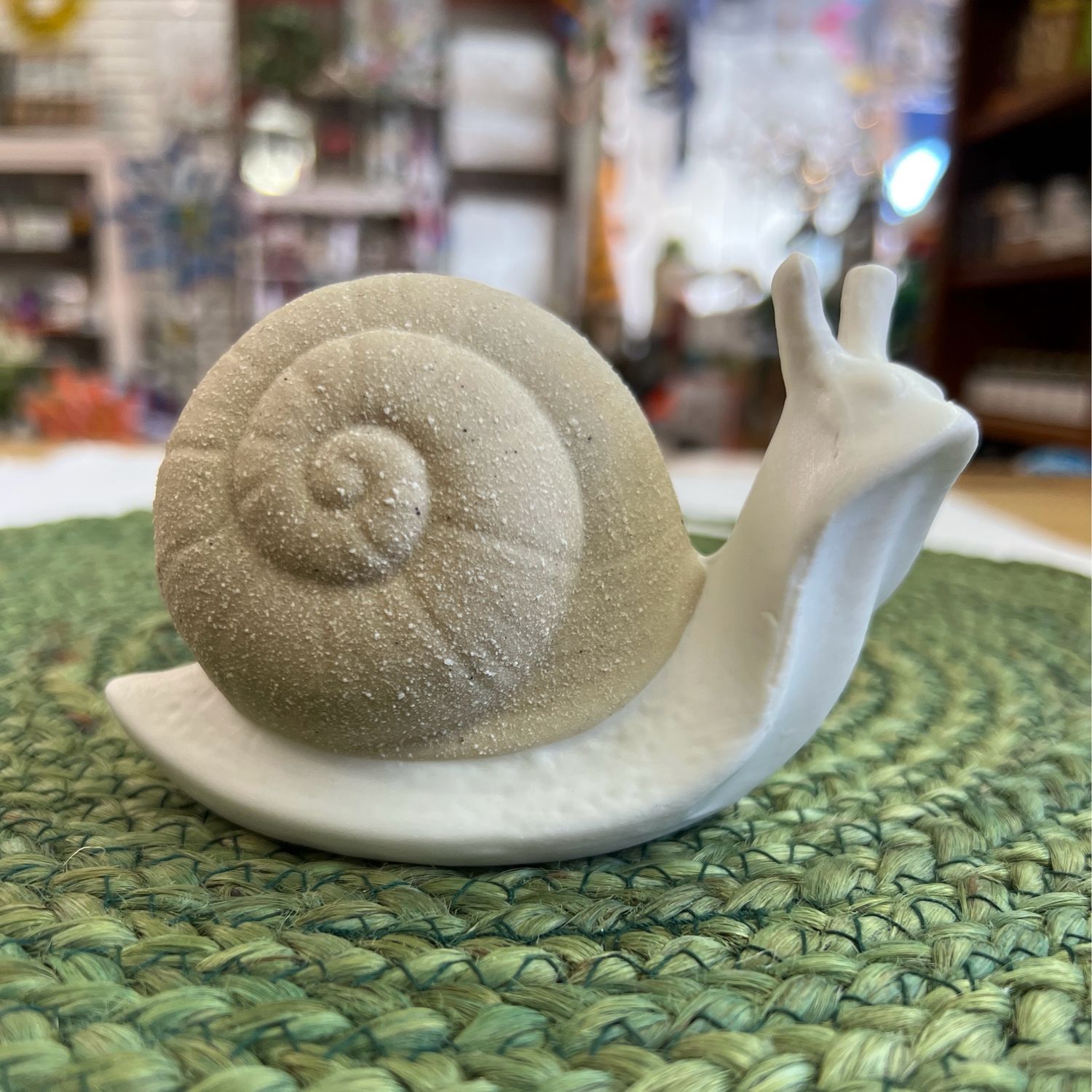 Ceramic Snail Figurine