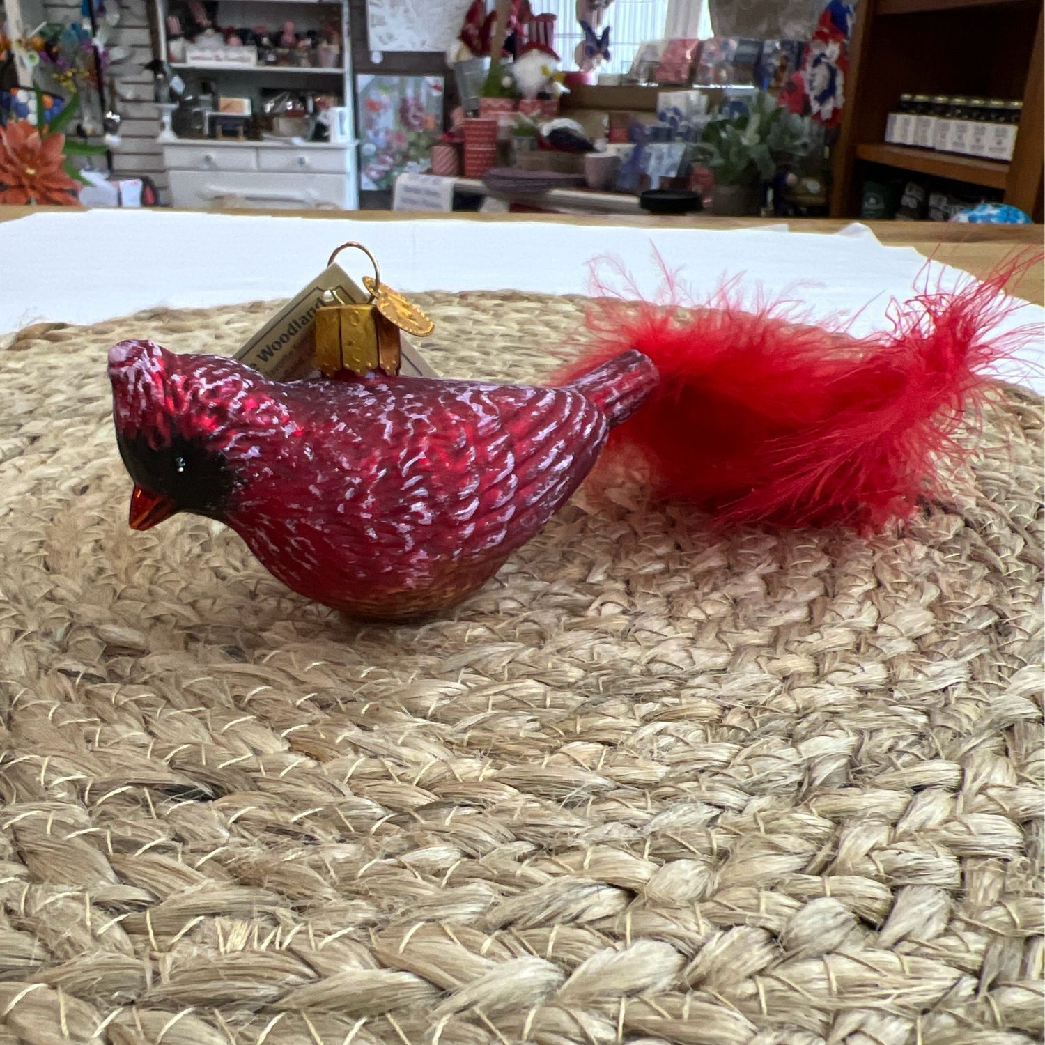 Vintage Look Cardinal Ornament