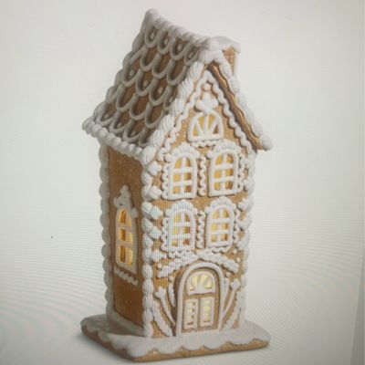 10" Lighted Gingerbread Lantern 10" Lighted Gingerbread Lantern