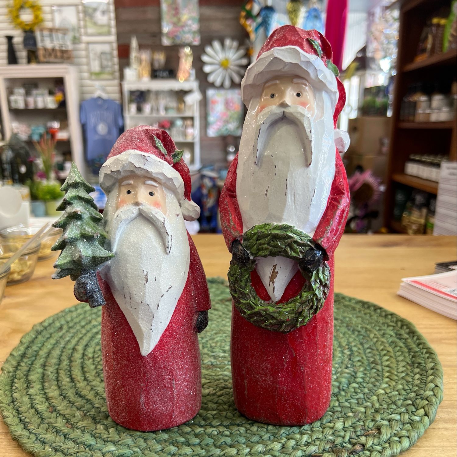 Carved Santas