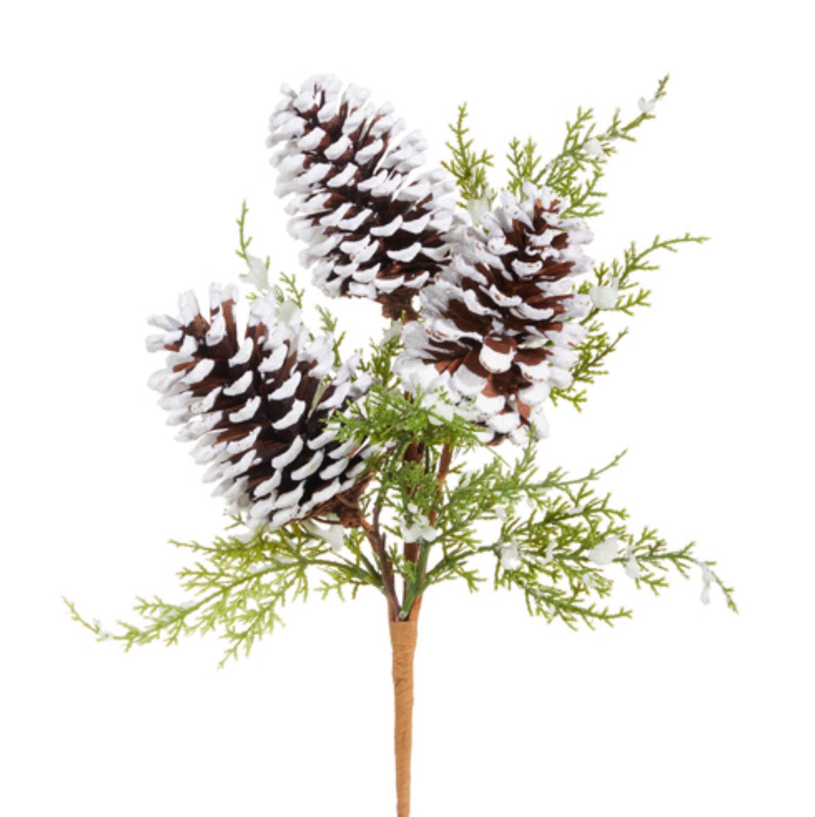 17&quot; Snowy Pinecone Pick