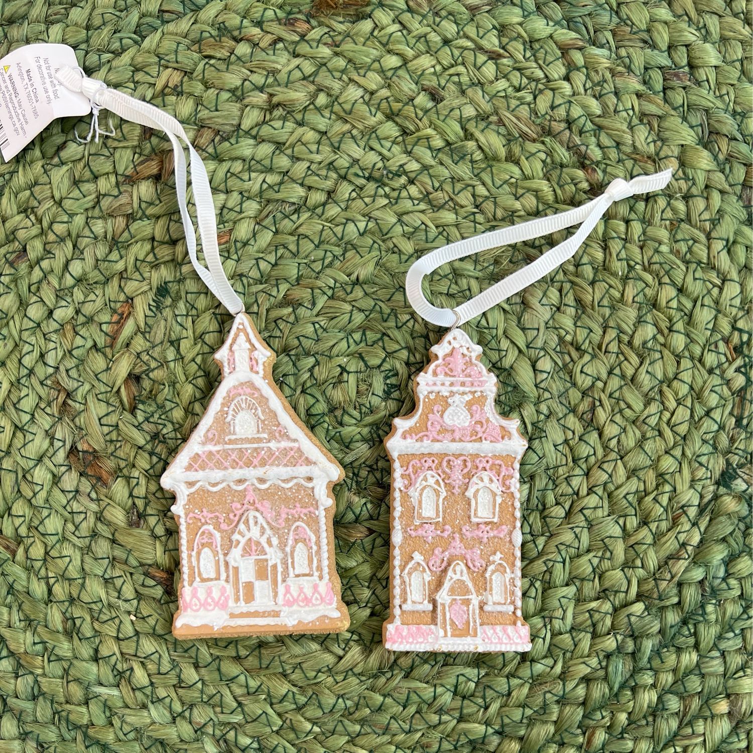 Gingerbread Church Ornaments