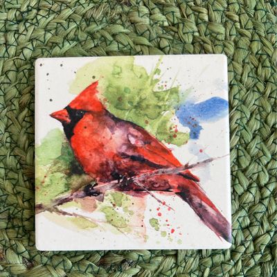Set of 4 Cardinal Coasters Set of 4 Cardinal Coasters