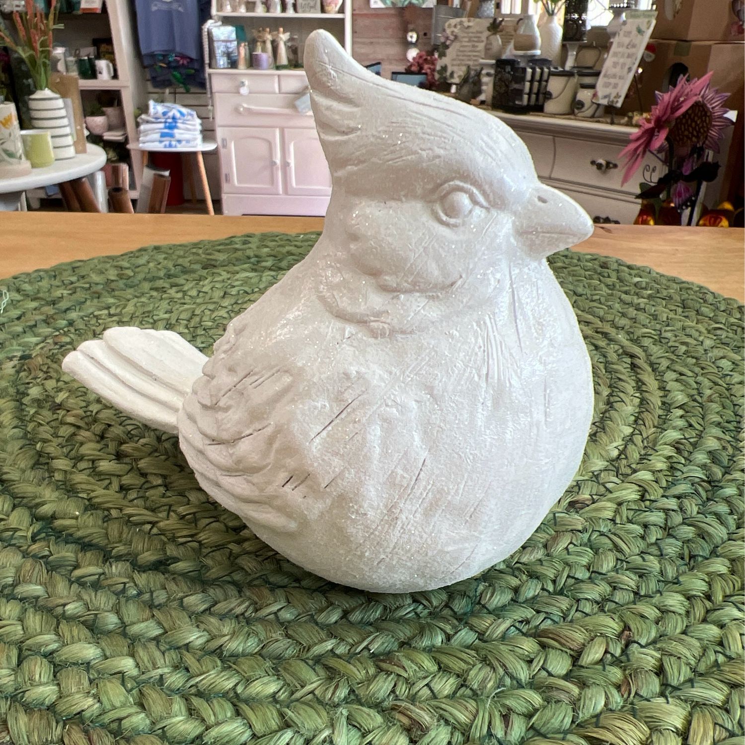 Distressed White Cardinals