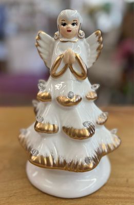 8" Lighted Vintage Angel Tree 8" Lighted Vintage Angel Tree