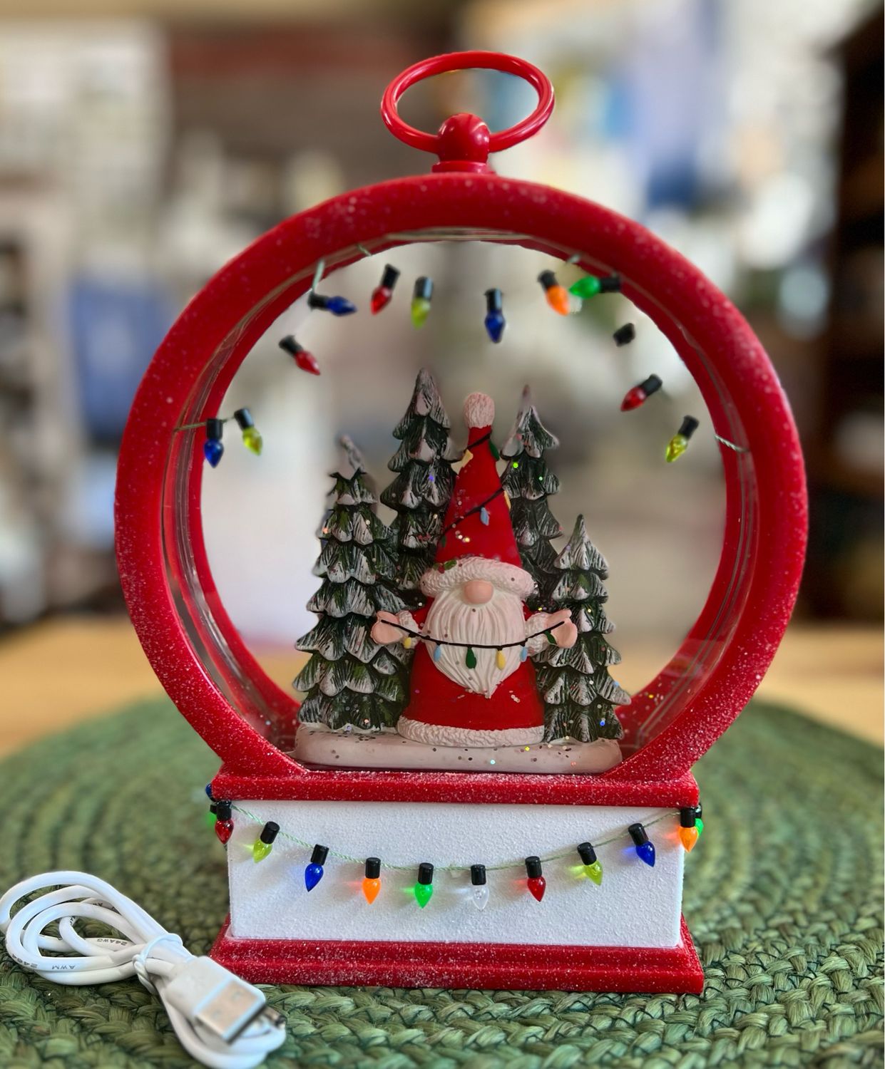 8&quot; Gnome w/Lights Water Lantern