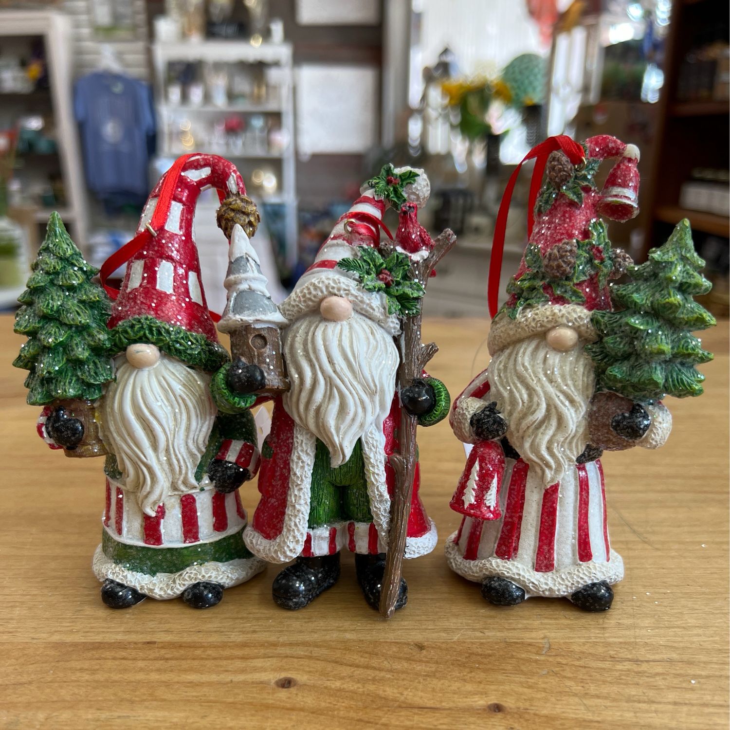 5" Gnome Santa Ornaments