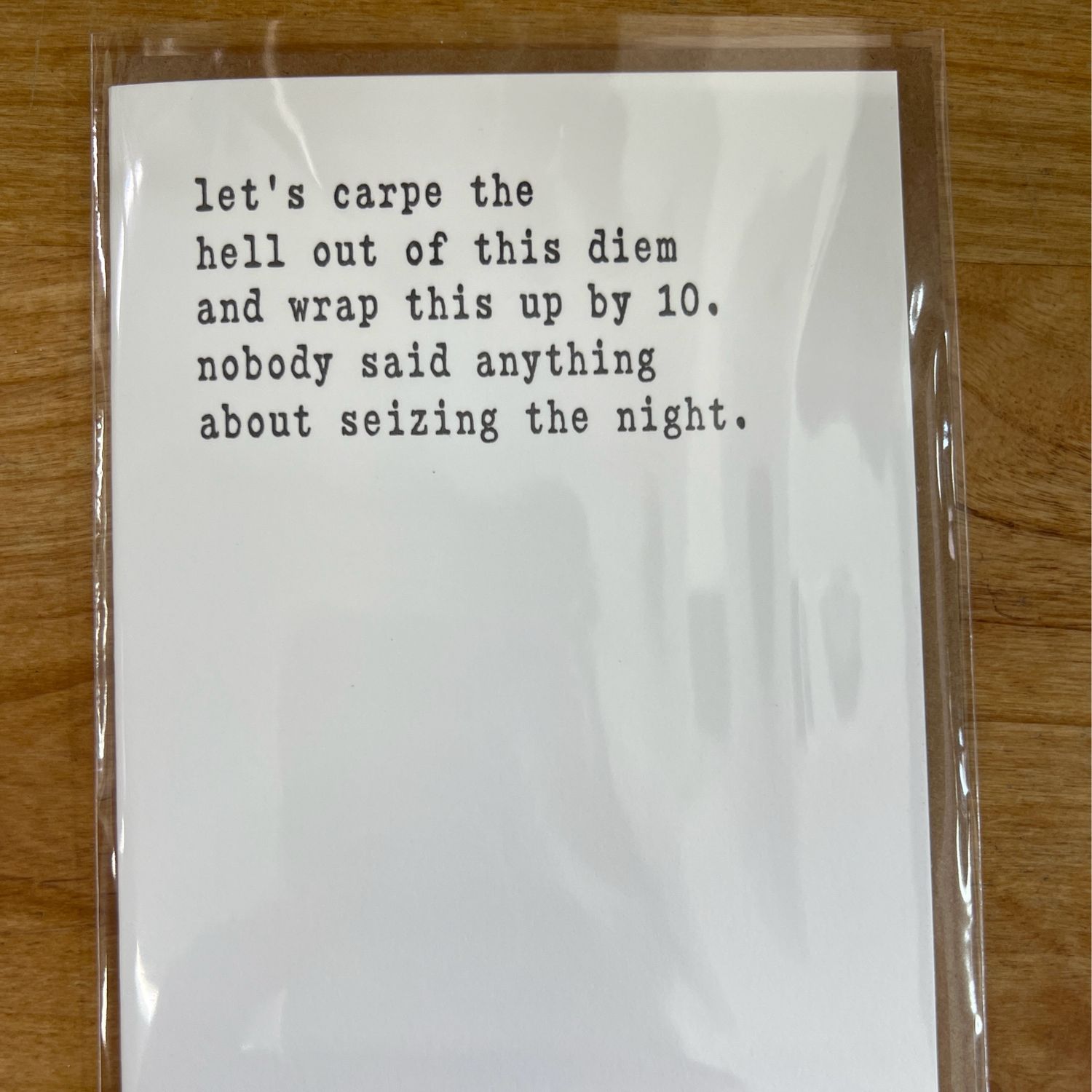 Carpe Diem Birthday Card Carpe Diem Birthday Card