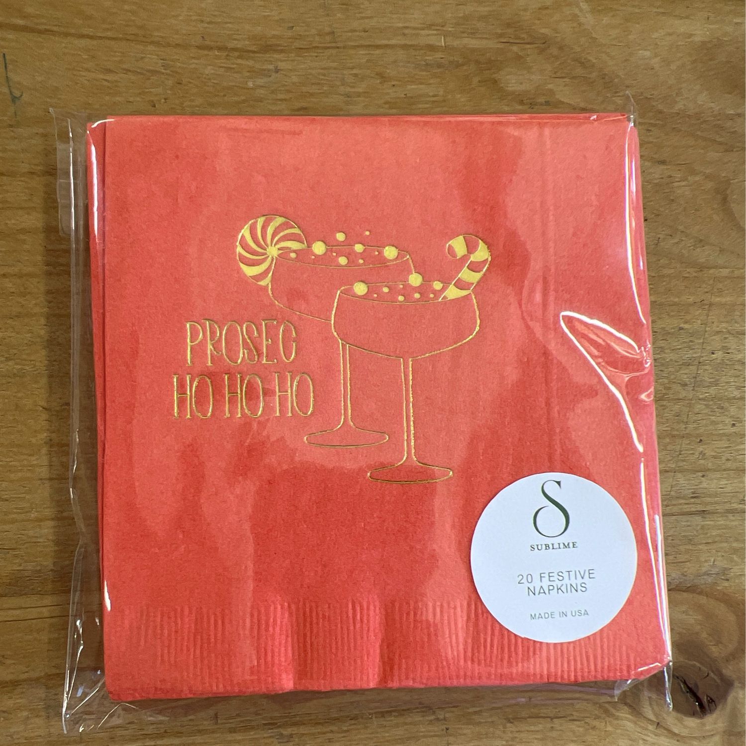 Prosec Ho Ho Ho Cocktail Napkins