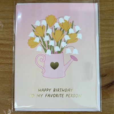 To My Favorite Person Birthday Card To My Favorite Person Birthday Card