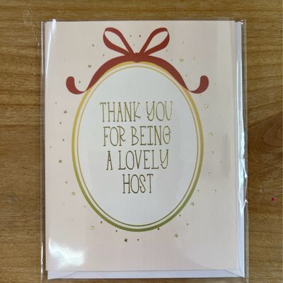 Thank you Host Card Thank you Host Card