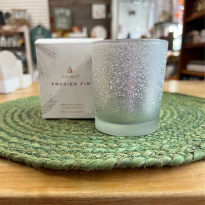 Frasier Fir Flocked Poured Candle