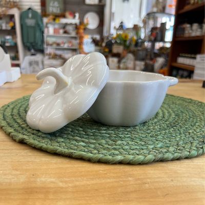 2 Cup Stoneware Pumpkin Baker w/Lid