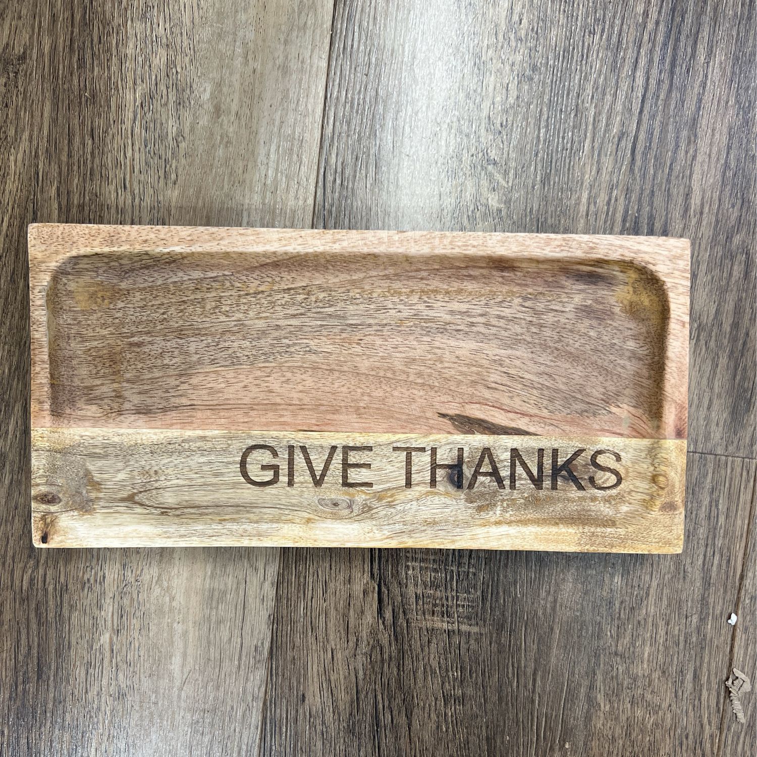Give Thanks Engraved Cheese Board