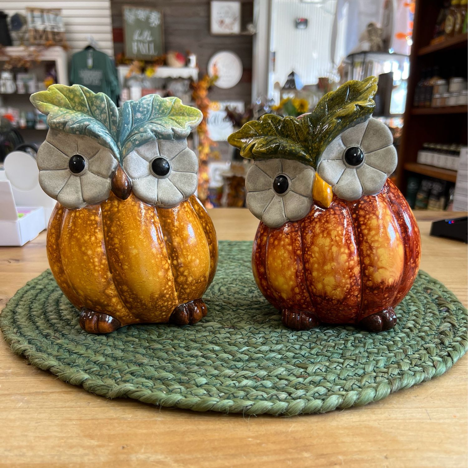 Colorful Owl Figurines Colorful Owl Figurines