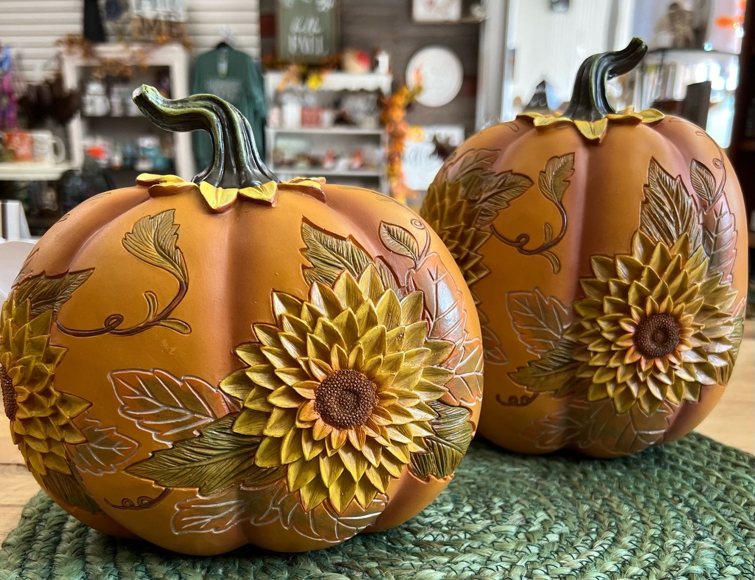Sunflower Carved Pumpkins Sunflower Carved Pumpkins