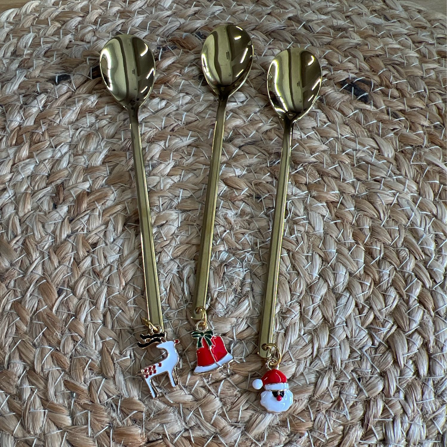 Stainless Steel Holiday Spoons