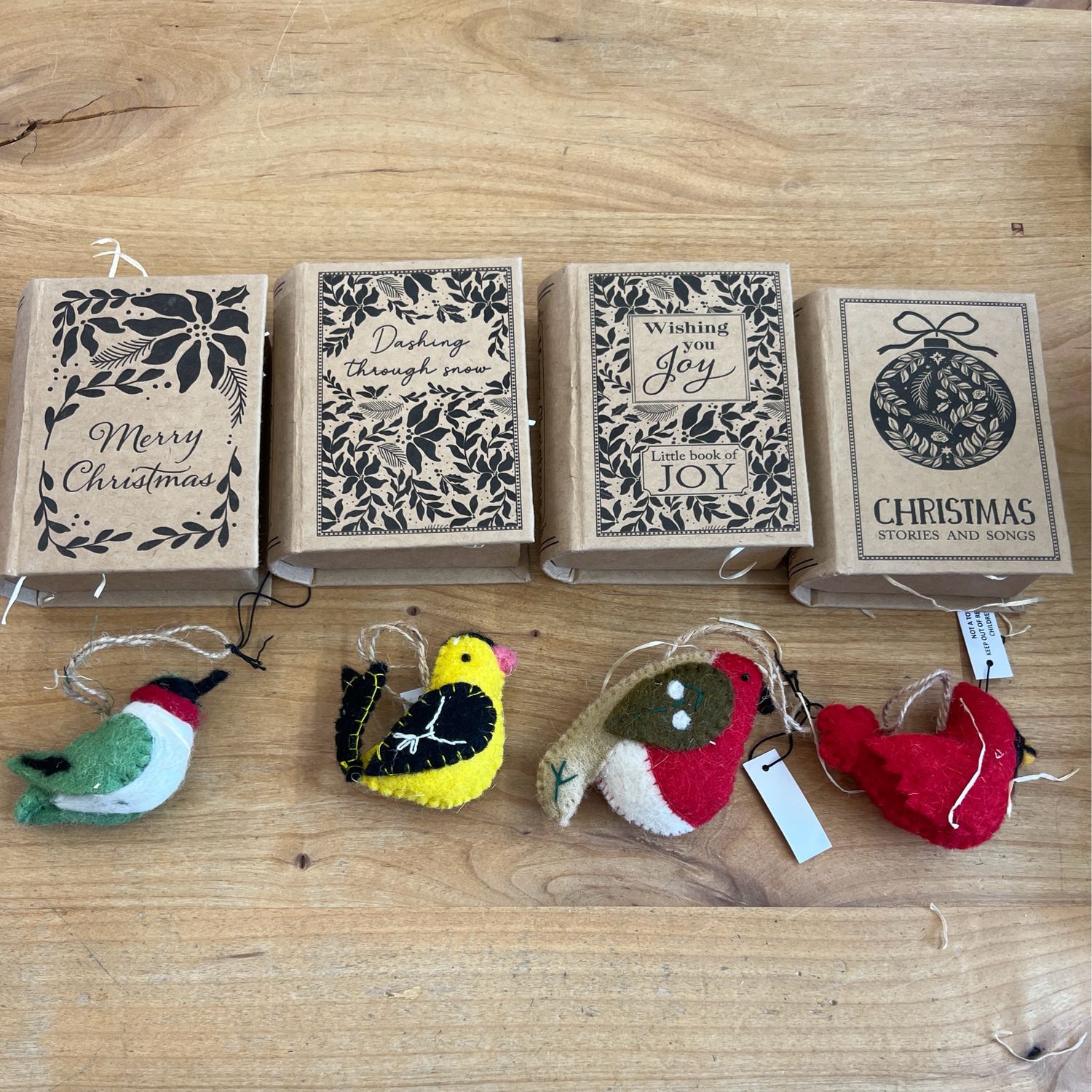 Felt Bird in Book Box