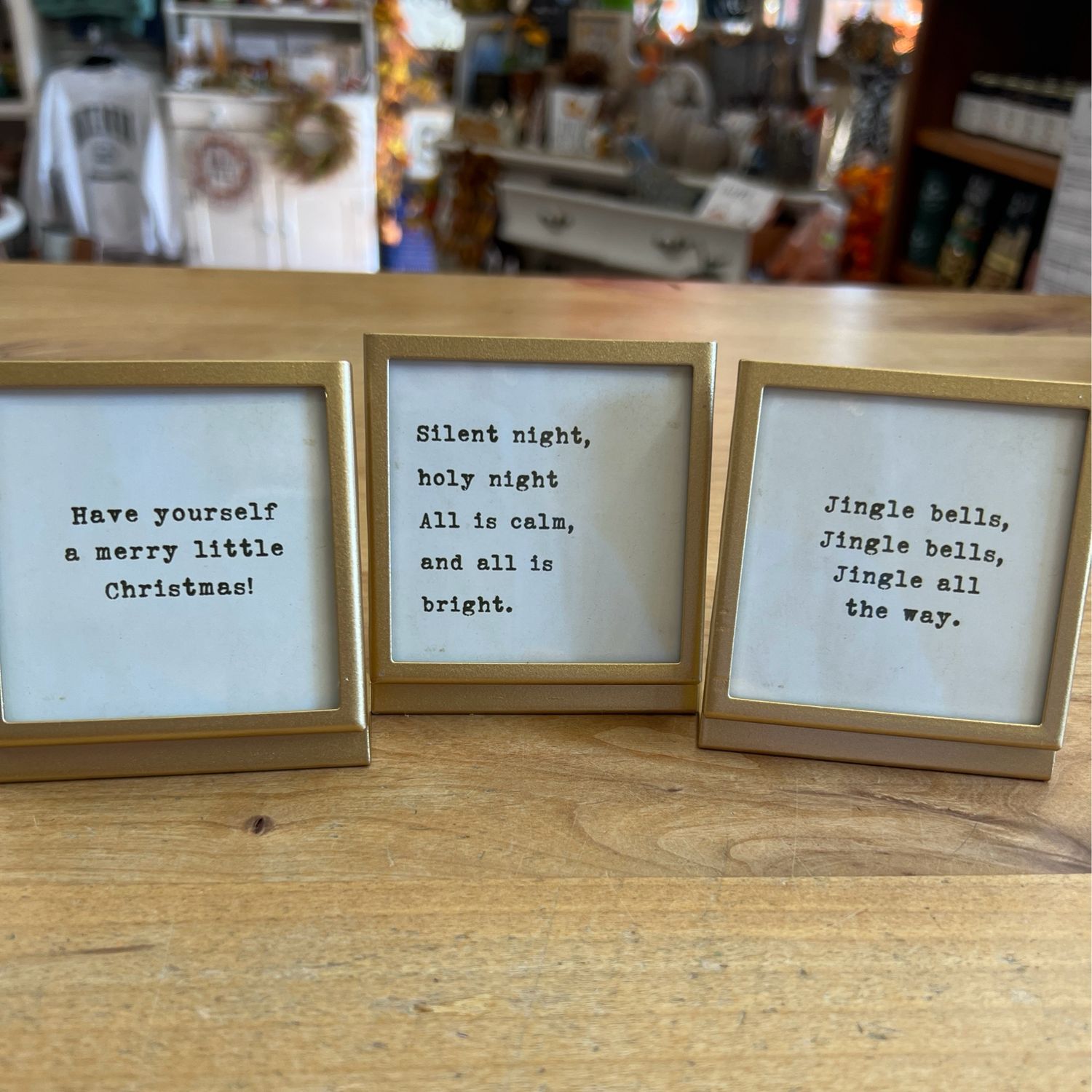 3&quot; Gold Framed Sayings