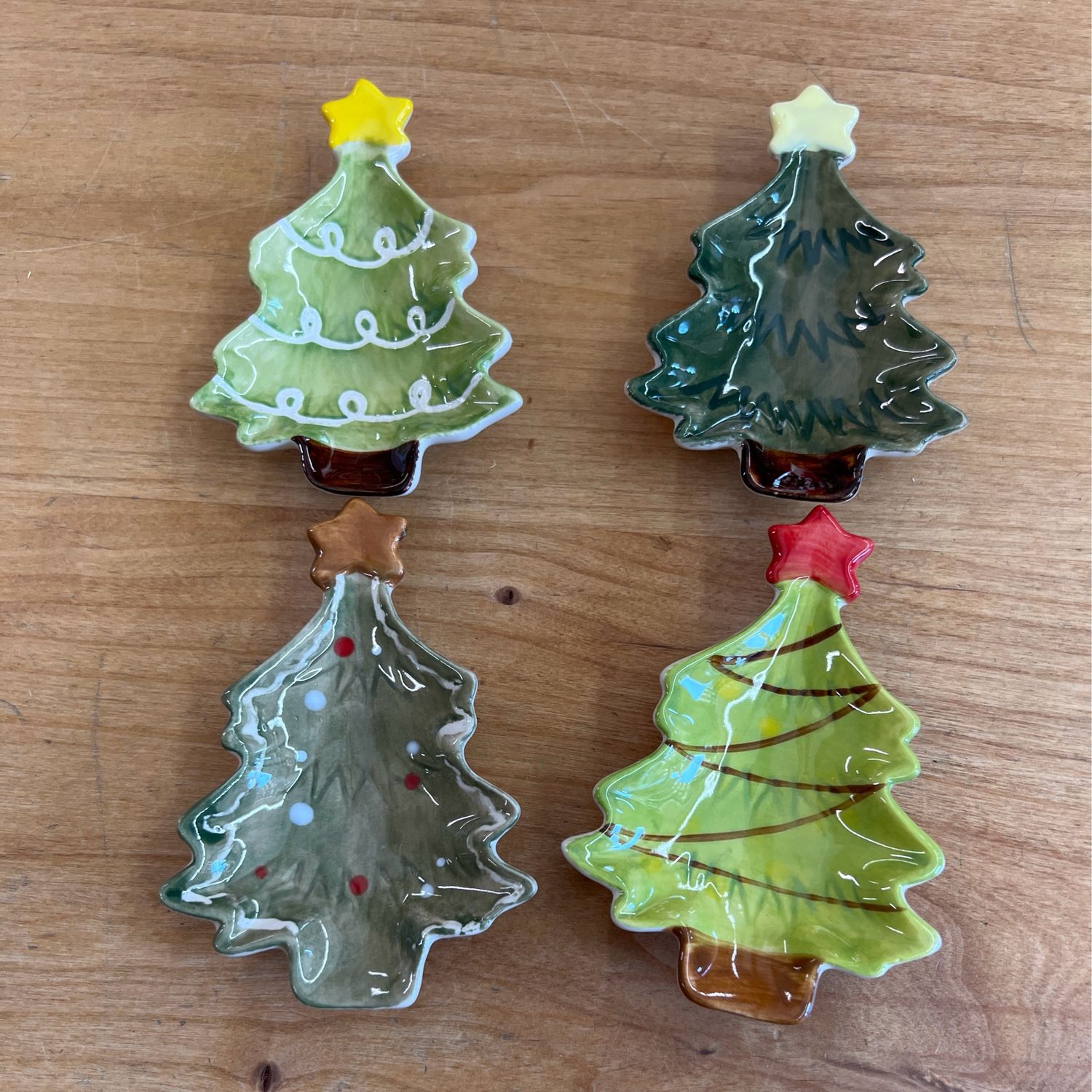 4&quot; Stoneware Tree Dish