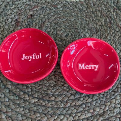 Joyful &amp; Merry Dip Bowls