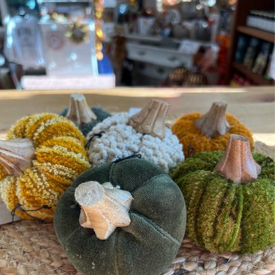 3-1/2" Fabric Pumpkins
