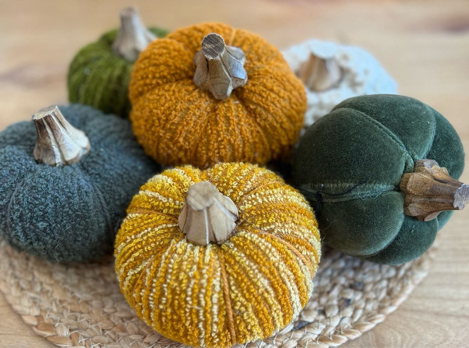 4-3/4" Fabric Pumpkins 4-3/4" Fabric Pumpkins