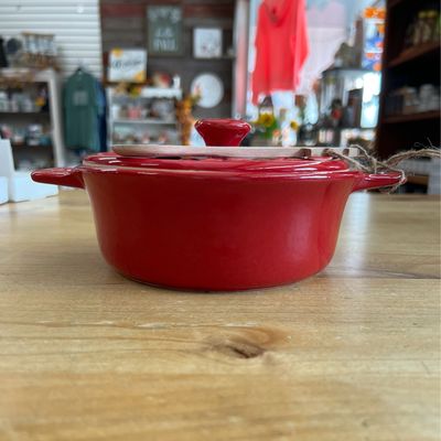 Stoneware Brie Baker w/Spoon