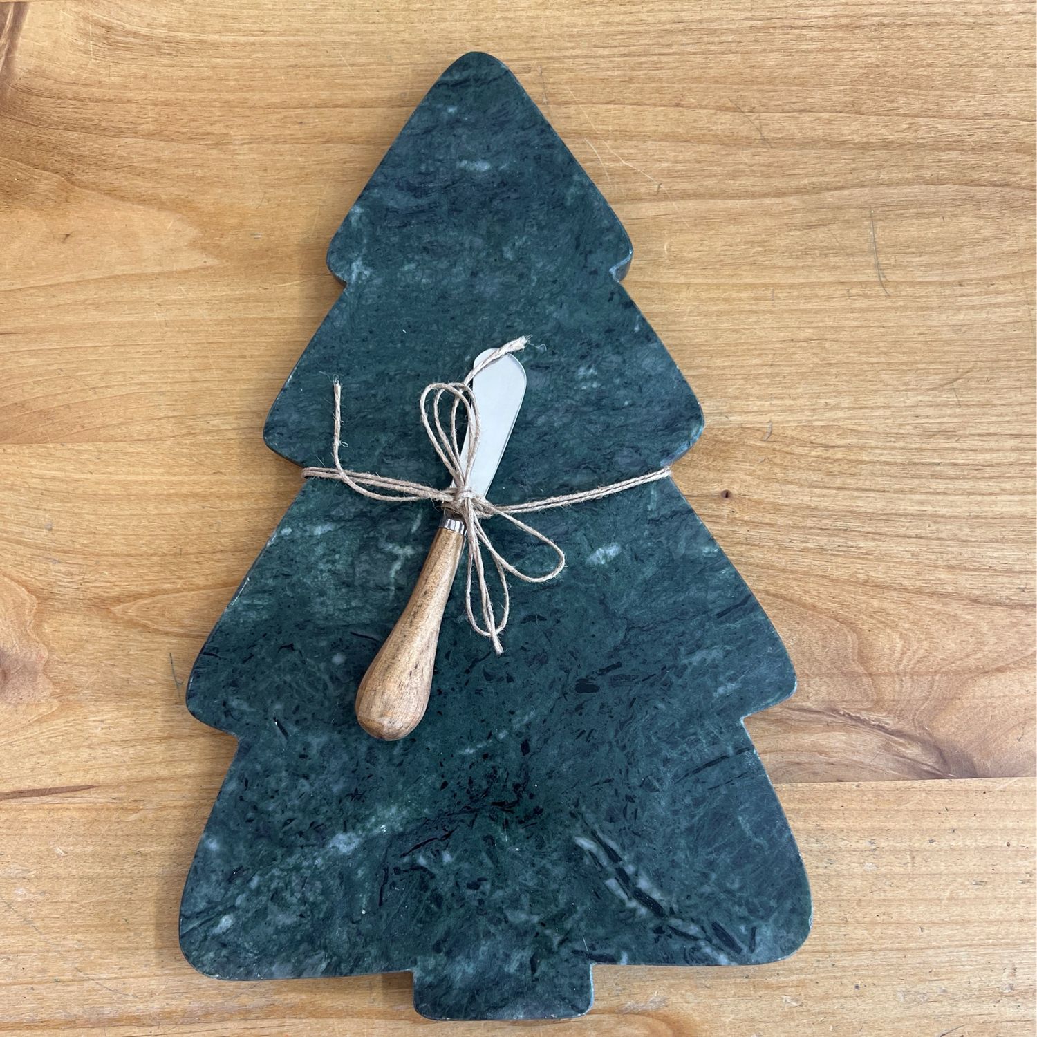 Marble Tree Shaped Cutting Board Set