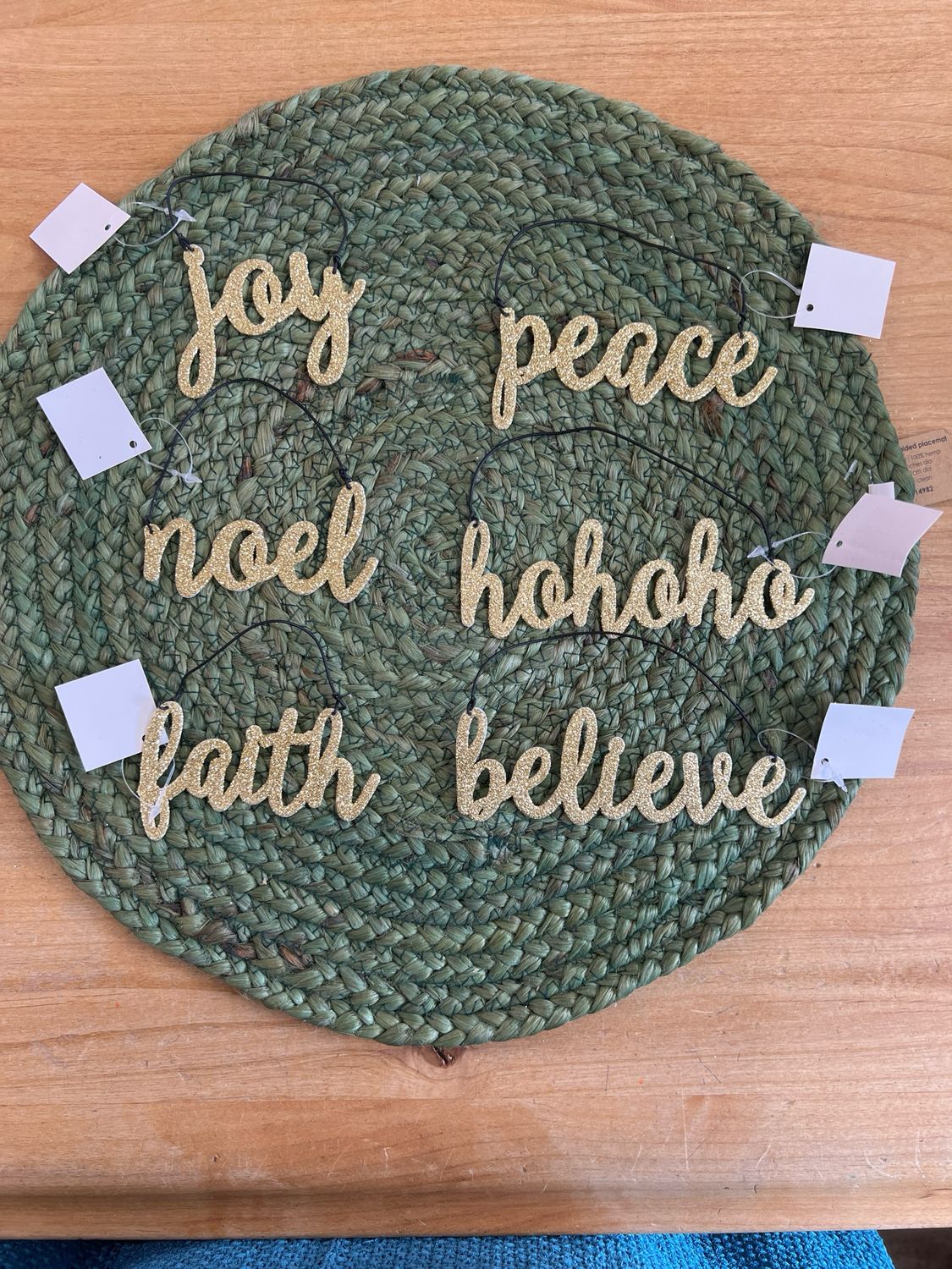 Gold Glittered Ornaments