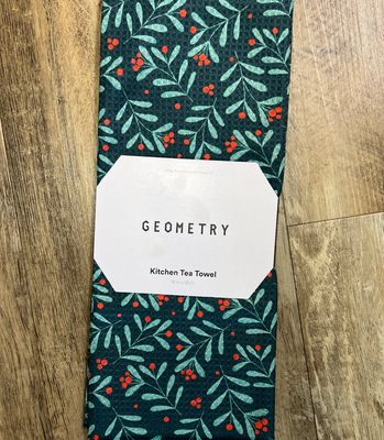 GEOMETRY Christmas Tea Towel