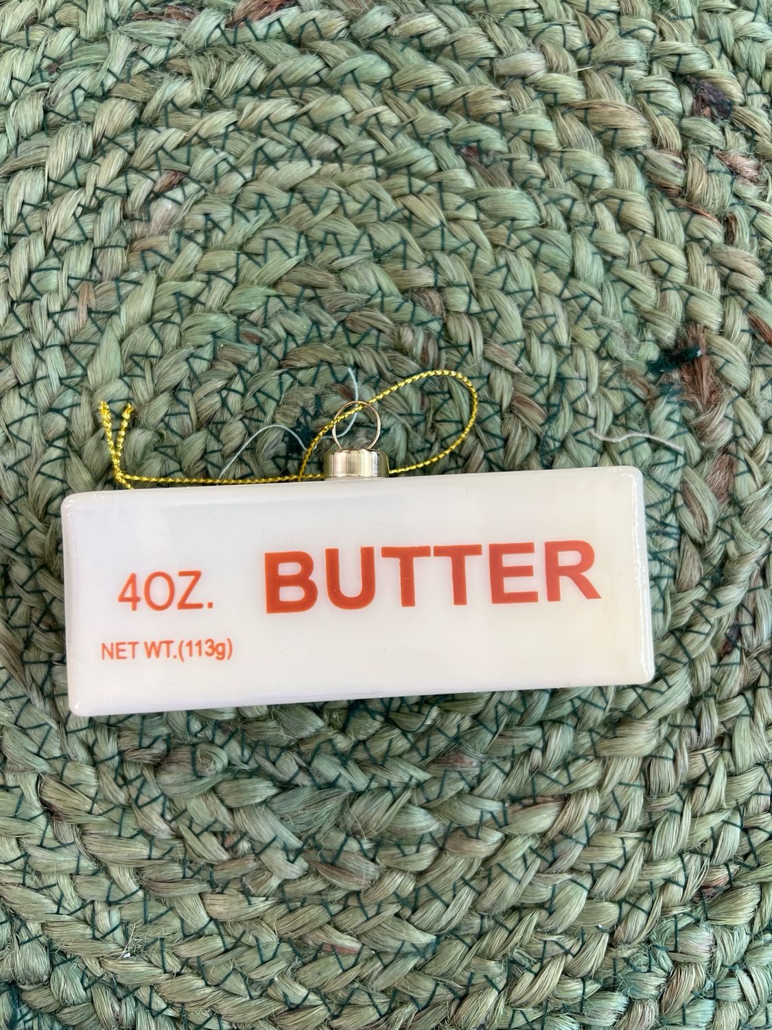 Glass Butter Ornament