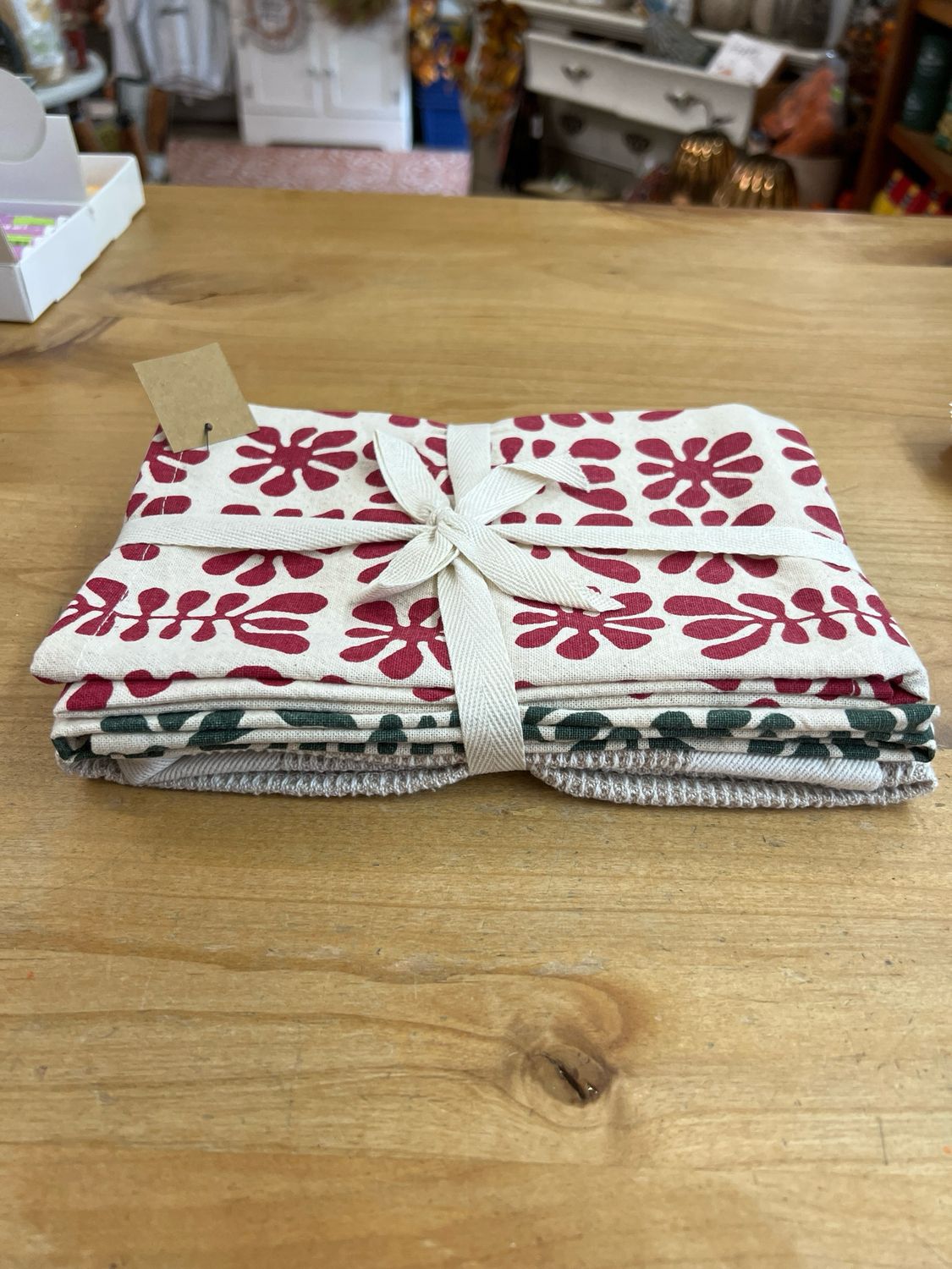 Stonewashed Cotton &amp; Waffle Towel Set/3