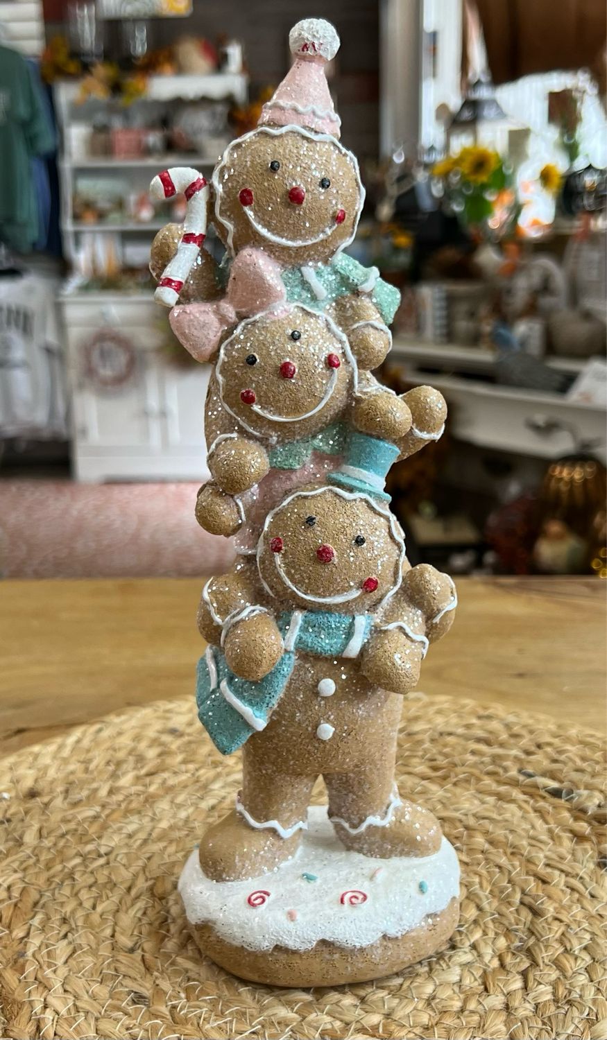 11.5&quot; Sparkling Gingerbread Stack