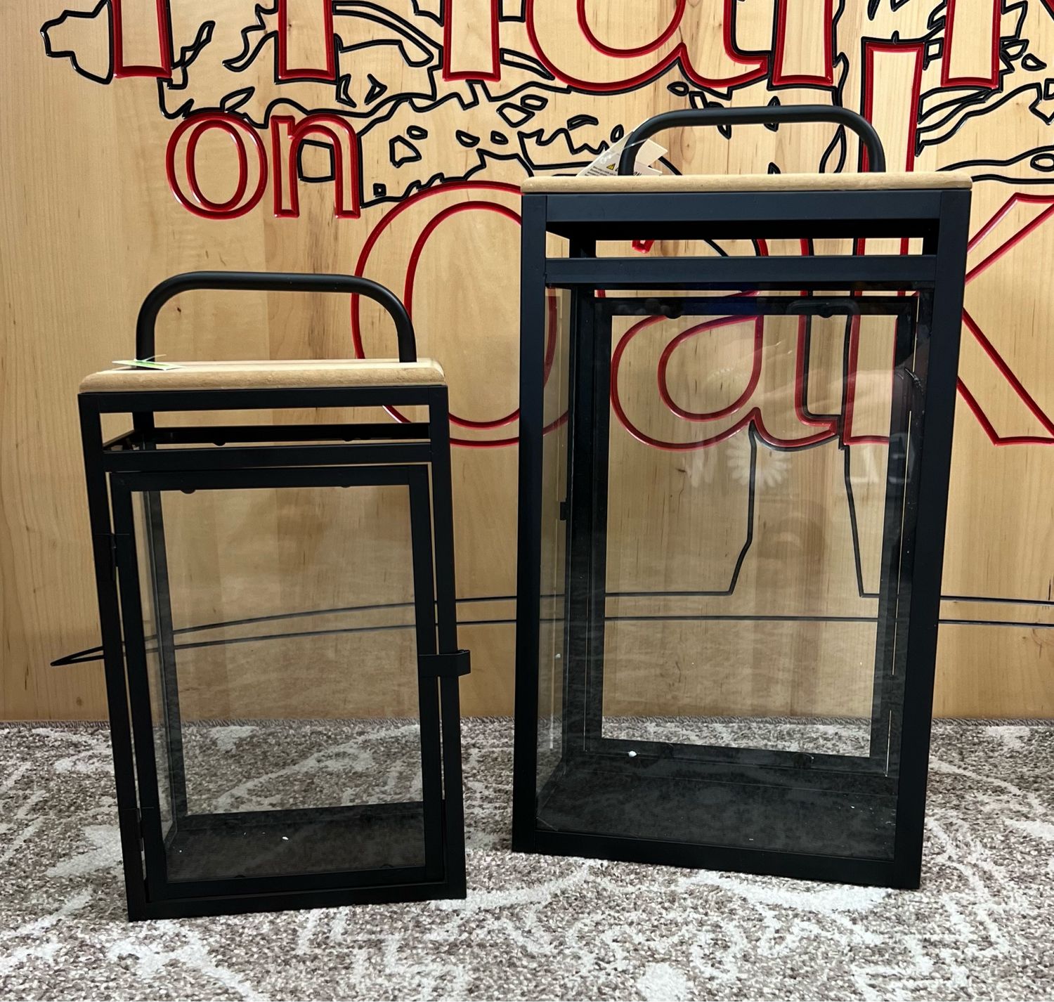 Wood &amp; Metal Lanterns