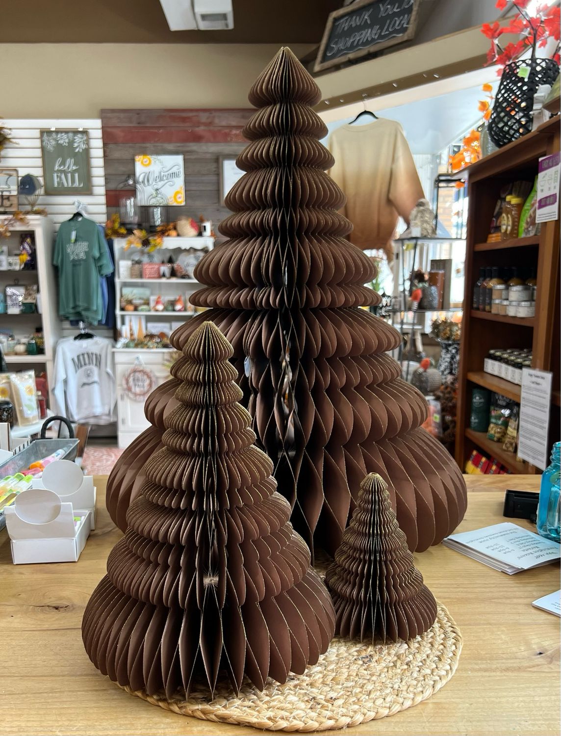 Paper Honeycomb Trees w/Glitter Paper Honeycomb Trees w/Glitter