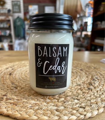 Milkhouse Farmhouse Mason Jar - Balsam &amp; Cedar