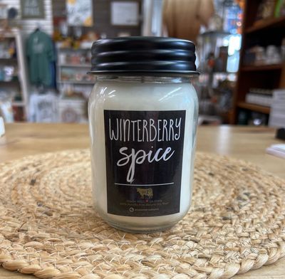 Milkhouse Farmhouse Mason Jar - Winterberry Spice