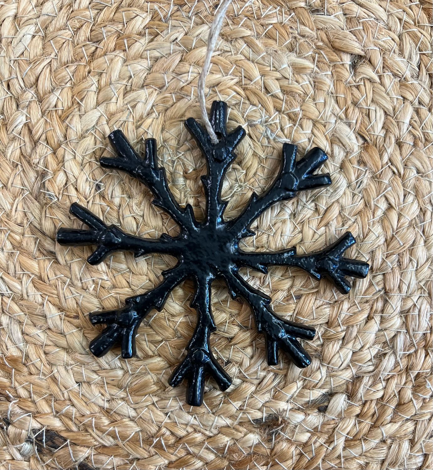 4&quot; Cast Aluminum Snowflake Ornament