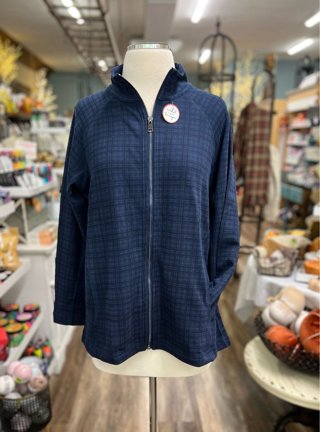 Windowpane Midnight Jacket